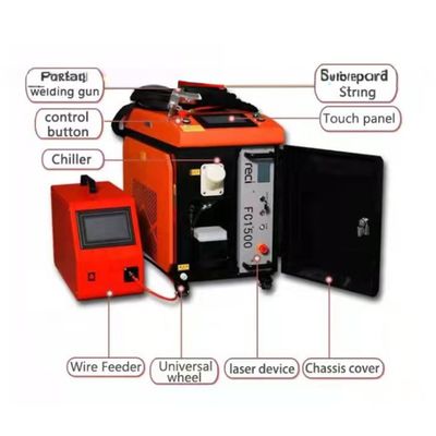 1000w 1500w 2000w 3000w Χειροκίνητο Μεταλλικό Λέιζερ Ζυστήρα Καθαριστή 3 σε 1